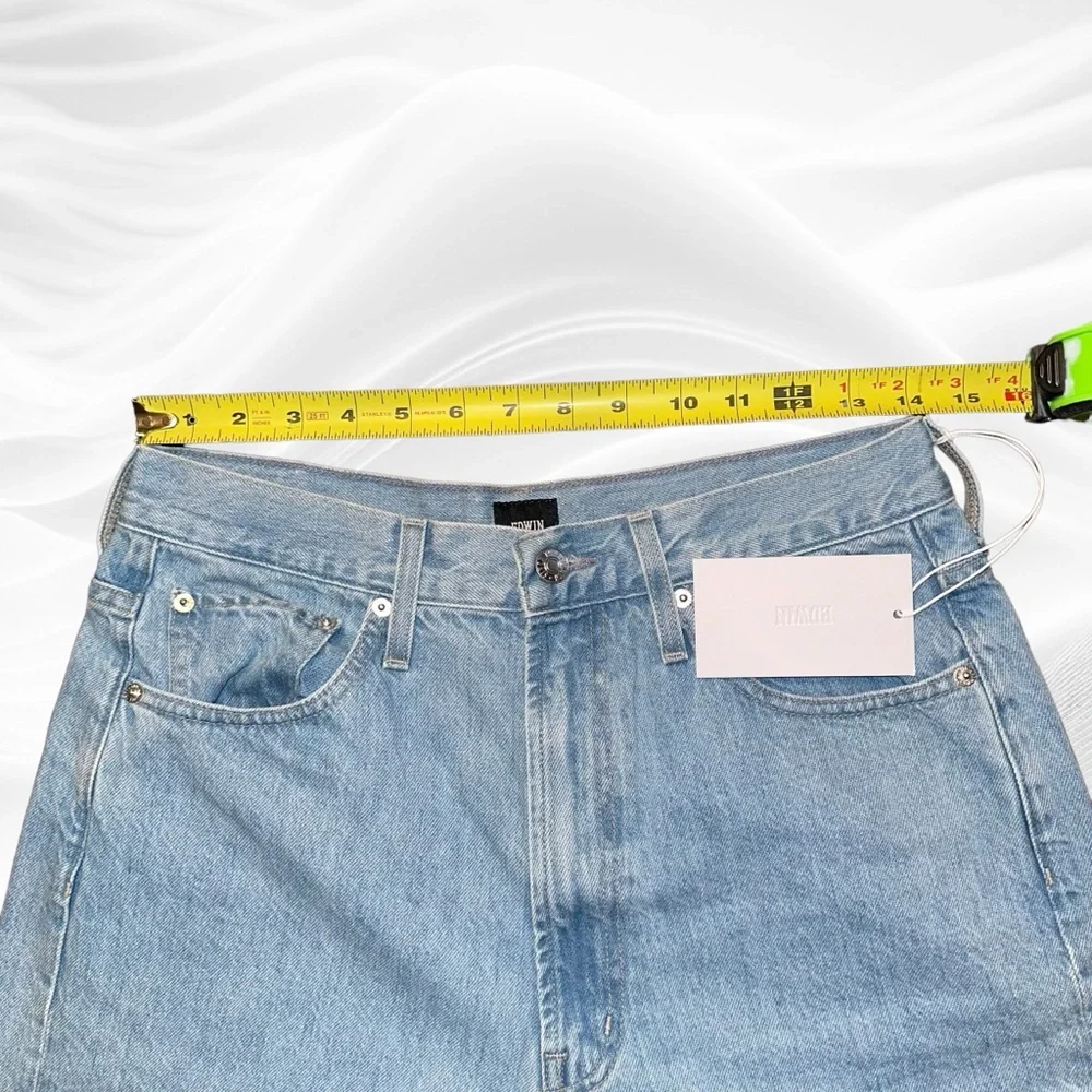 Edwin Dani Jeans‎ in Escape Blue  Cropped Wide Leg Size 28X25